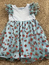 House Of Loolous Strawberry Shimmer Dress Size 6Y