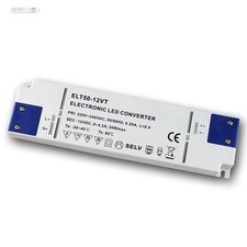 LED Super-Slim-Transformator 12V DC, 50W, LEDs-Trafo, EVG, Treiber flach Driver