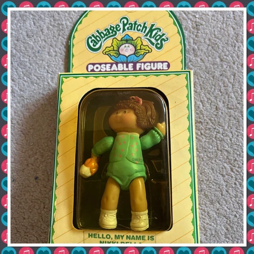 Vintage Cabbage Patch Kids Doll Mini Poseable Figure 1984 Boxed Nikki Della