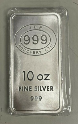 10 oz JBR Bullion Bar of .999 Fine Silver | eBay
