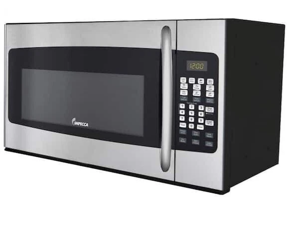 IMPECCA 1.6 Cu. Ft. Over The Range Microwave Oven, Exhaust Fan, Stainless Steel