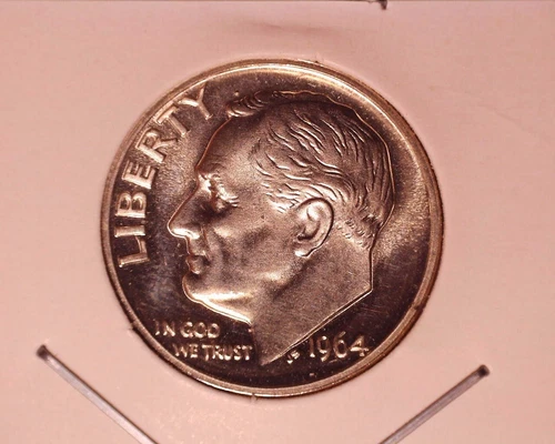 1964 "SILVER" ROOSEVELT DIMES "CAMEO GEM/PROOF"  **904-4*