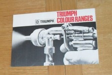 Triumph Colour Guide 1968-1969 Tr5 Spitfire Gt6 Vitesse Convertible 2000 2.5 Pi