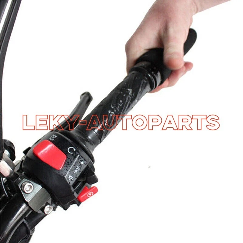 Cubiertas de agarre de manillar cómodas antivibración de espuma para motocicleta aptas para 1,25-1,45 pulgadas Foto 4 de 4