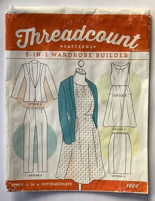 Threadcount 5-in-1 Garderobenbauer UNGESCHNITTENES Schnittmuster 8-16