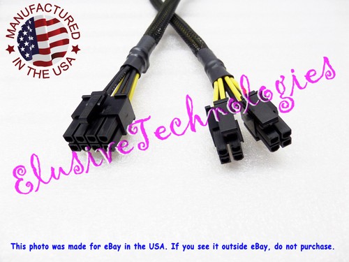 🔥24" Kareon Kable 8-Pin to (4+4) Pin 12V-EPS Motherboard CPU Power Supply Cable - 第 1/4 張圖片