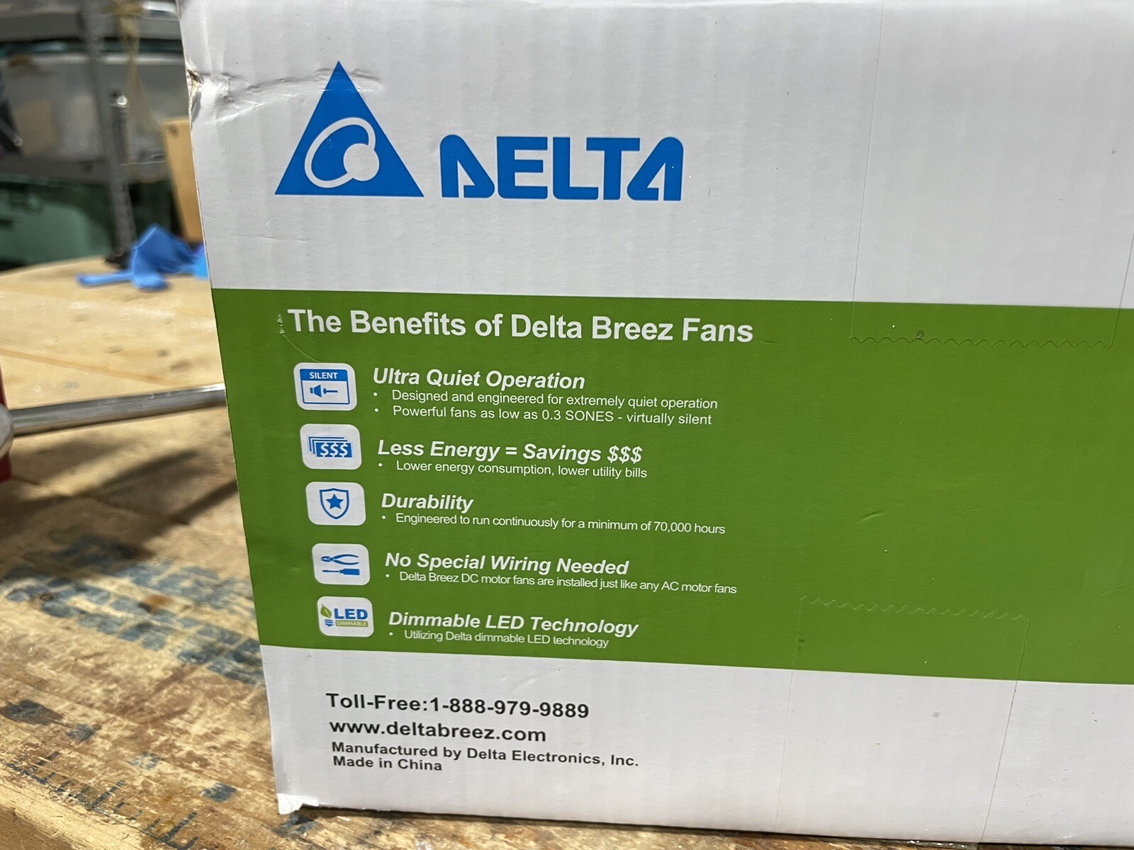 Delta Breez VFB80HLED2 Ventilation With Humidity Sensor/LED Light