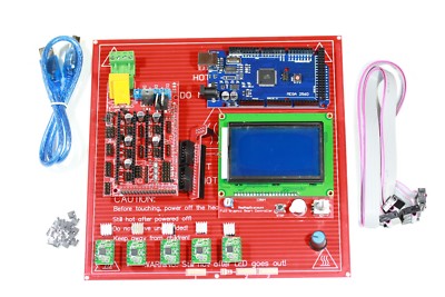 3D Drucker Controller, RAMPEN 1.4, MEGA 2560, A4988 mit Kühlkörper, 12864 LCD