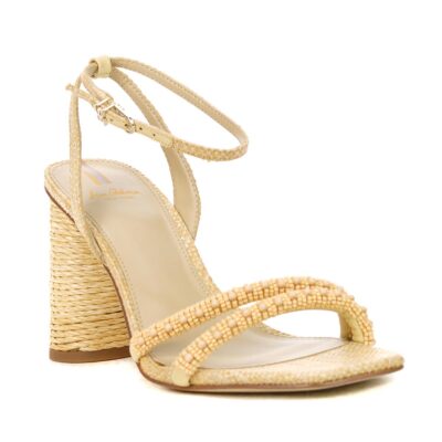 Sam Edelman Kia Beads Bleached Beechwood Block Heel sandals Sam Edelman Kia Beads Bleached Beechwood Block Heel sandals