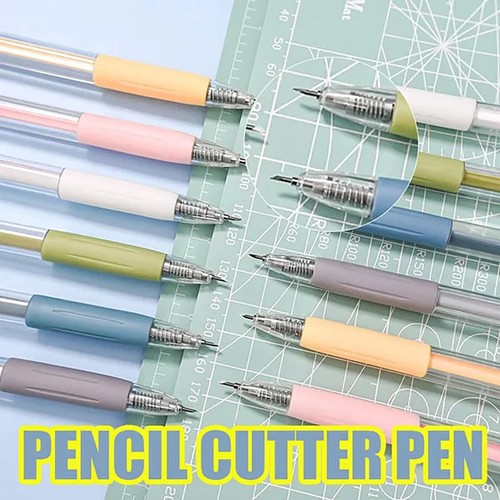 Press Engraved Pen Student Manual Diy Tool Morandi Color Handmade Paper Cut - Picture 9 of 34