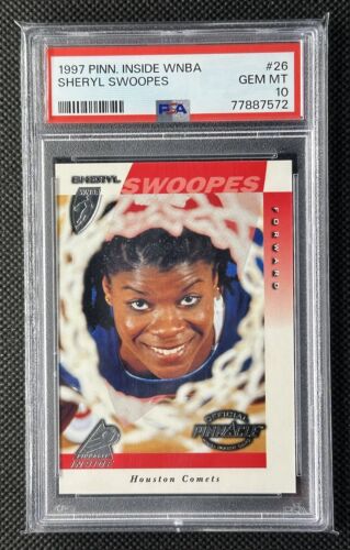 1997 Pinnacle Inside WNBA Sheryl Swoopes Rookie RC #26 PSA 10 - Afbeelding 1 van 2