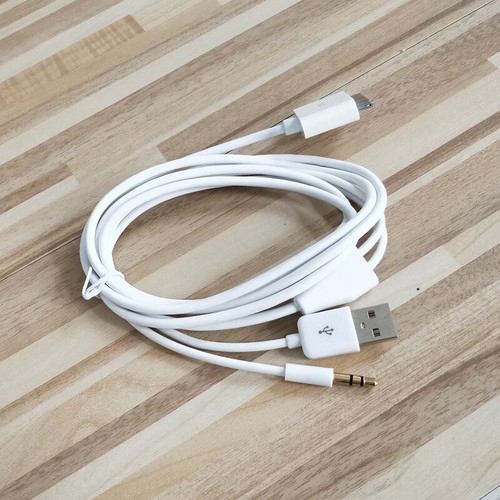 30pin Dock To 3.5mm Car AUX Audio USB Charger Cable For iPhone 3G 4G iPod Touch - Picture 3 of 3