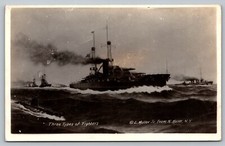 Postcard Three Types of Fighters Navy Fleet E Muller Jr N Moser NY WWI RPPC