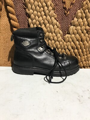 Harley Davidson dipstick‎ lace up riding boots black leather men’s size 9.5 s-l400.jpg main image 4