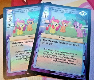 2x Einlösende Qualitäten 86 SR MLP CCG Marks in Time Super Rare Folienkarte