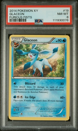 Glaceon graded PSA 8 for sale on eBay
