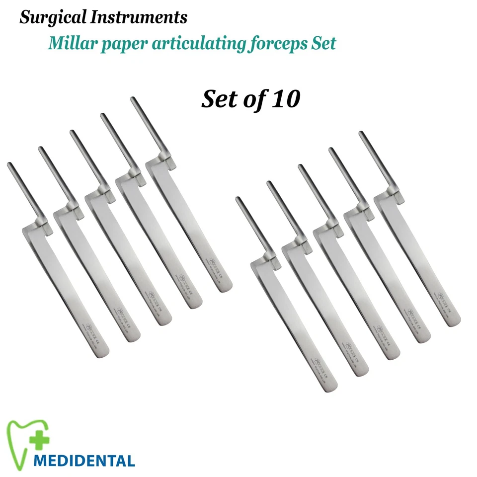 TK PLUS LTD. Dental Instruments Miller Paper Articulating Forceps Surgical Tweezers Pinzette