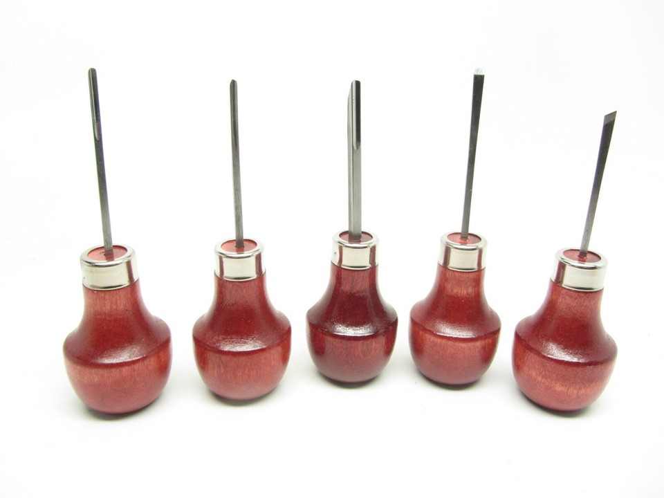 15pc Woodcarving Tools Gunsmith Palm Gouges Chisels Parting Veiner ...