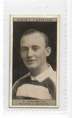 (Jy587-100) Ogdens, berühmte Rugbyspieler, J.Chadwick, 1926 #30
