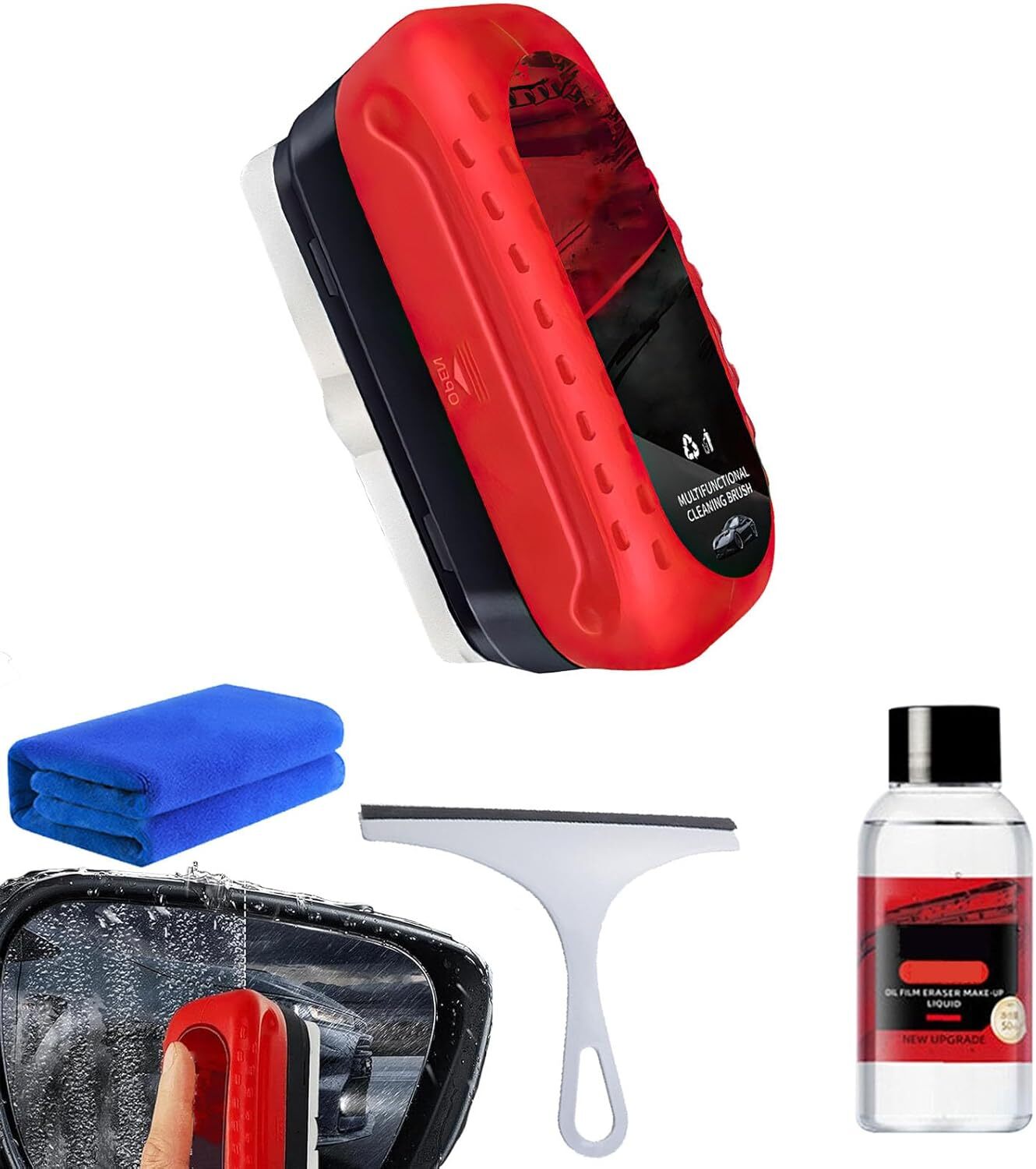 Auto Glass Oil Film Brush for Windshield Cleaning & Visibility Boost with Coating