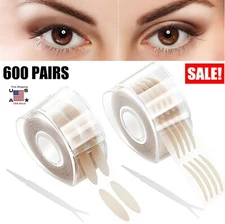 600 Pairs Eyelid Sticker Tape Invisible Narrow Wide Double Eye Transparent Tape