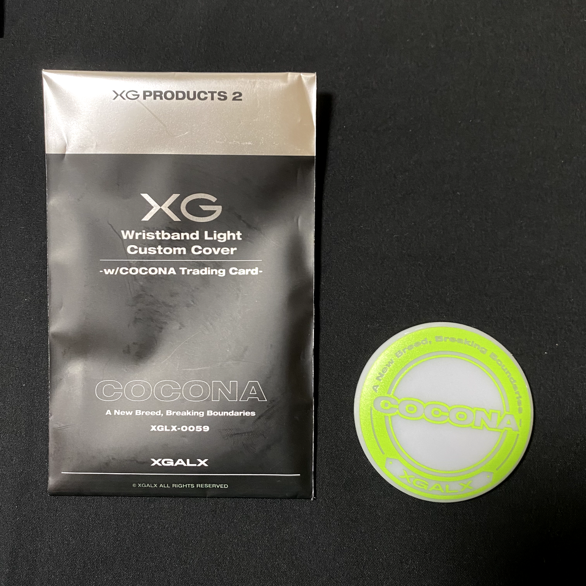 XG NEW DNA SHOWCASE Wristband Light Custom Cover + Photo card
