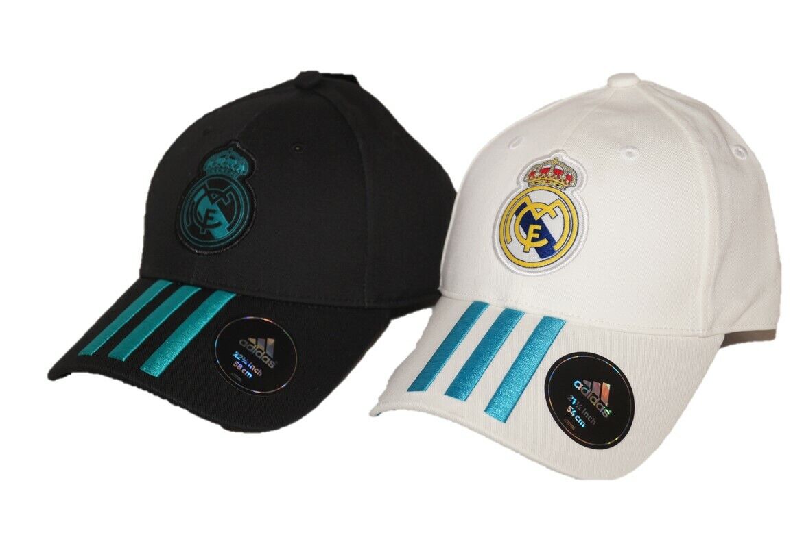 Adidas Real Madrid 3s Cap Hat White BR7157 BR7171 3-Stipes | eBay