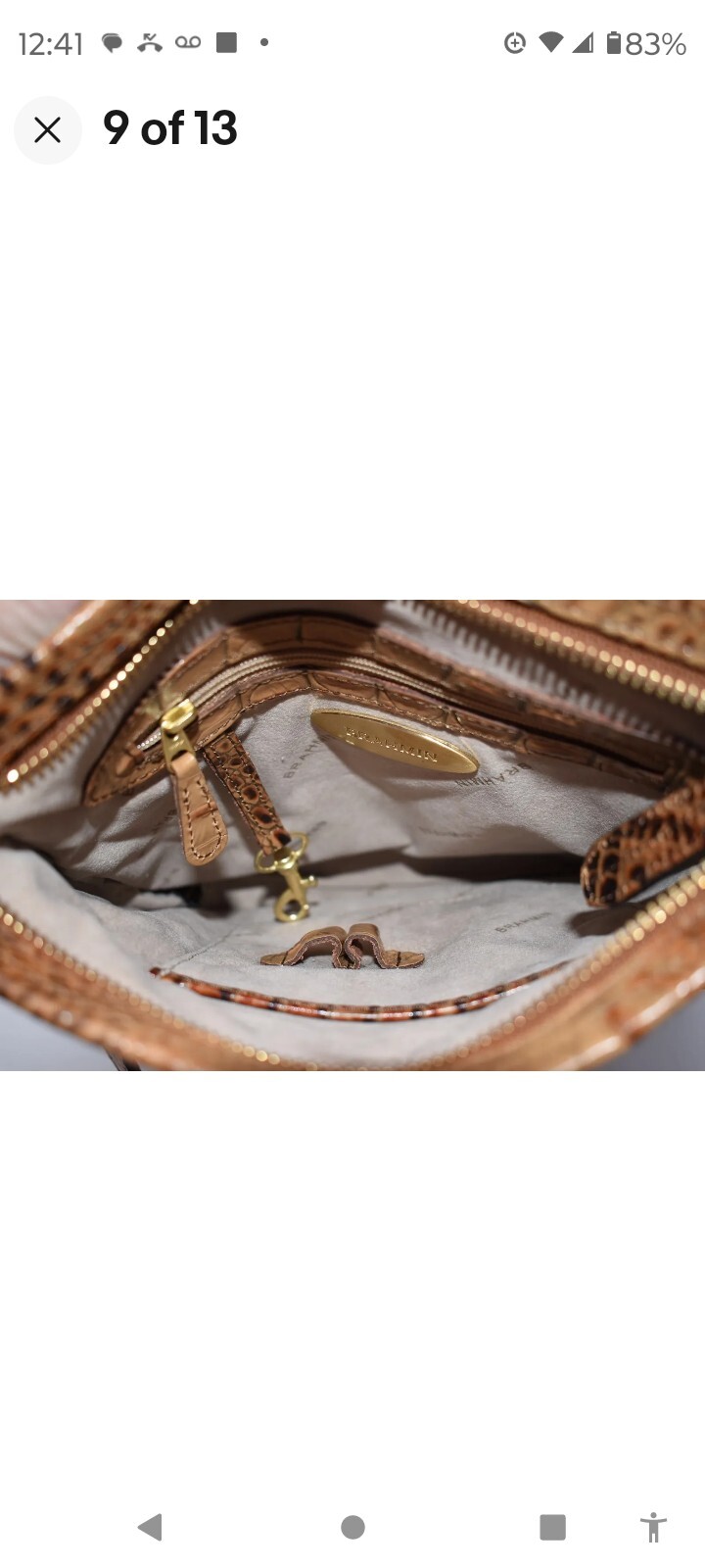 Brahmin Tilda Crossbody Bag in Toasted Almond Melbourne eBay