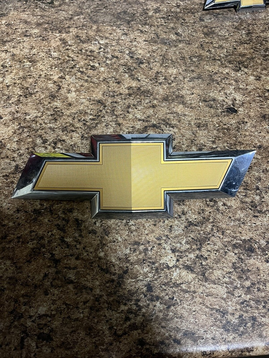 OEM GM 22814066 Chevy Gold Bowtie Emblem Front Grille Used | eBay