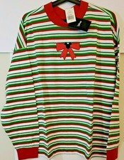 Disney Mickey Christmas Holiday PAJAMA Stripe Long Sleeve Size XL New