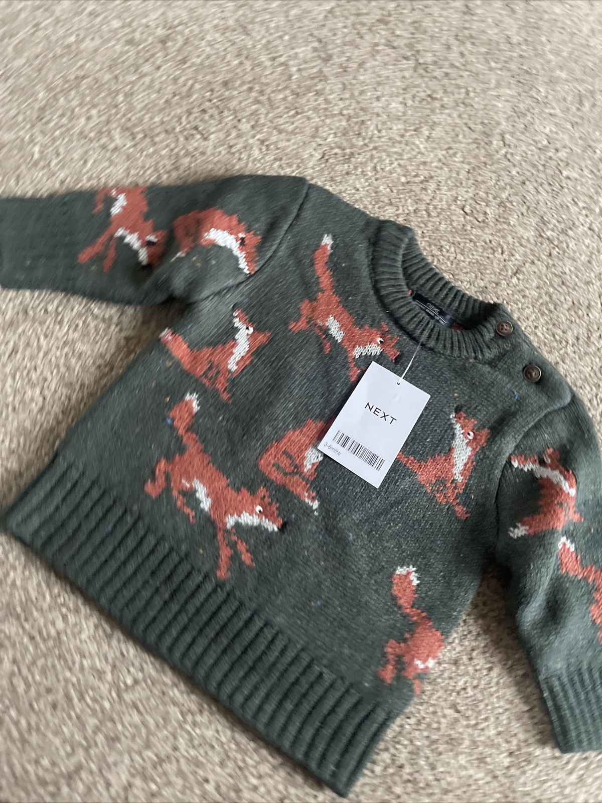 Next Baby Boys Knitted Fix Jumper 3-6 Months