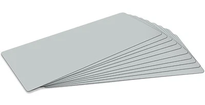 FLICKLY® PVC Planen Reparatur selbstklebend 10Teile 50x24cm XLSet lichtgrau Tape Pflaster