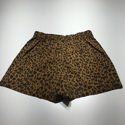 A New Day Shorts Womens Size Small Leopard Print Pull On