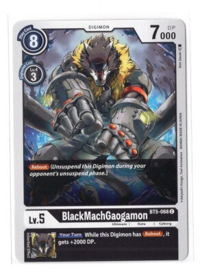 Digimon Card - (NM) BlackMachGaogamon BT5-068 - Bandai Common
