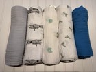 Aden + Anais Baby Blanket Swaddle Muslin Unisex Set Of 5