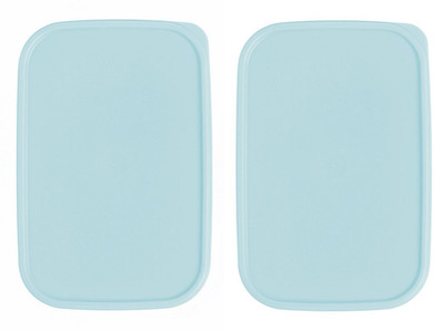 Tupperware Modular Mates BLUE RECTANGLE Replacement LIDS GET 2 BLUE NEW