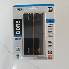 Crucial Pro 96GB DDR5 RAM Kit (2x48GB), 5600MHz 