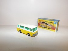 MATCHBOX S/F NO.  12-B SETRA COACH YELLOW BODY, WHITE ROOF, UNLISTED GREEN WINDO