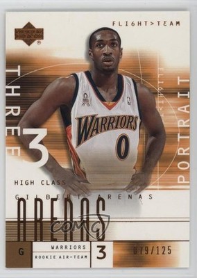2001 Upper Deck Flight Team Copper /125 Gilbert Arenas (Portrait) Rookie RC 0u1n