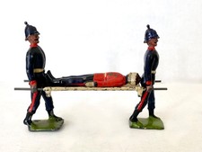BRITAINS Lead Toy Soldier ROYAL ARMY MEDICS WITH WOUNDED - PRE WAR