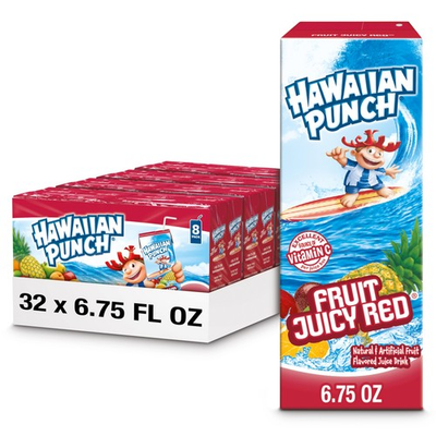 #ad Fruit Juicy Red Juice Drink 6.75 fl oz boxes 32 Count 4 Packs of 8 Ready... $16.04