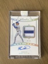 Bobby Witt Jr 2024 Panini Flawless Signature Material Jersey Patch Auto #25/25