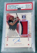 POP 1 James Wood 2025 Impeccable Patch Auto /25 PSA 8 AUTO 10 SSP