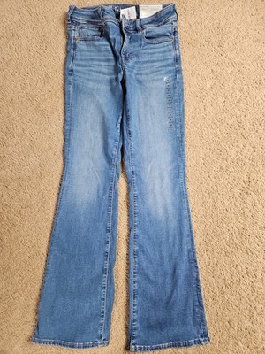 American Eagle Next Level blaue Stretch-Damenjeans Kick-Boot Größe UK 10 28 W NEU