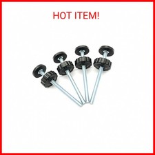 4 Pack 8MM Baby Gate Threaded Spindle Rod, Replacement Hardware Parts Kit for Pe