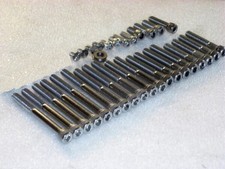 BSA A50 A65 1968-72 Engine Crankcase Covers Stainless UNC Allen Bolts kit 34pcs