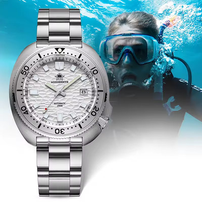 ADDIESDIVE AD2117 Men's Diving Watch 200m Waterproof Sapphire Glass BGW9 Lum