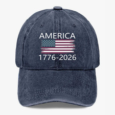 America 1776-2026 Hat USA 250th Anniversary Patriotic Baseball Cap Adjustable
