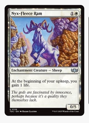 Nyx-Fleece Ram | MTG TDC Tarkir | Enchantment Sheep Lifegain EDH | Unplayed NM