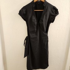 Express Design Studio Black Short Sleeve Wrap Dress Size 8